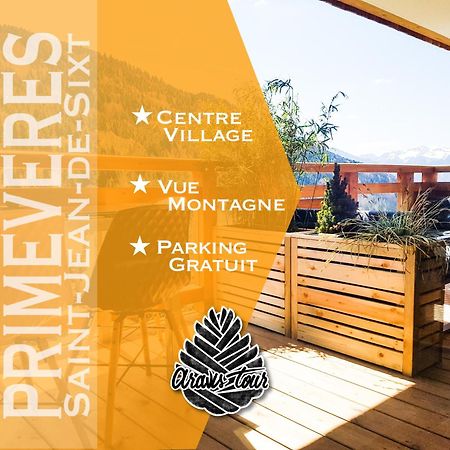 Appt Primeveres - Centre Village, Vue Montagne - Aravistour Saint-Jean-de-Sixt Exterior foto